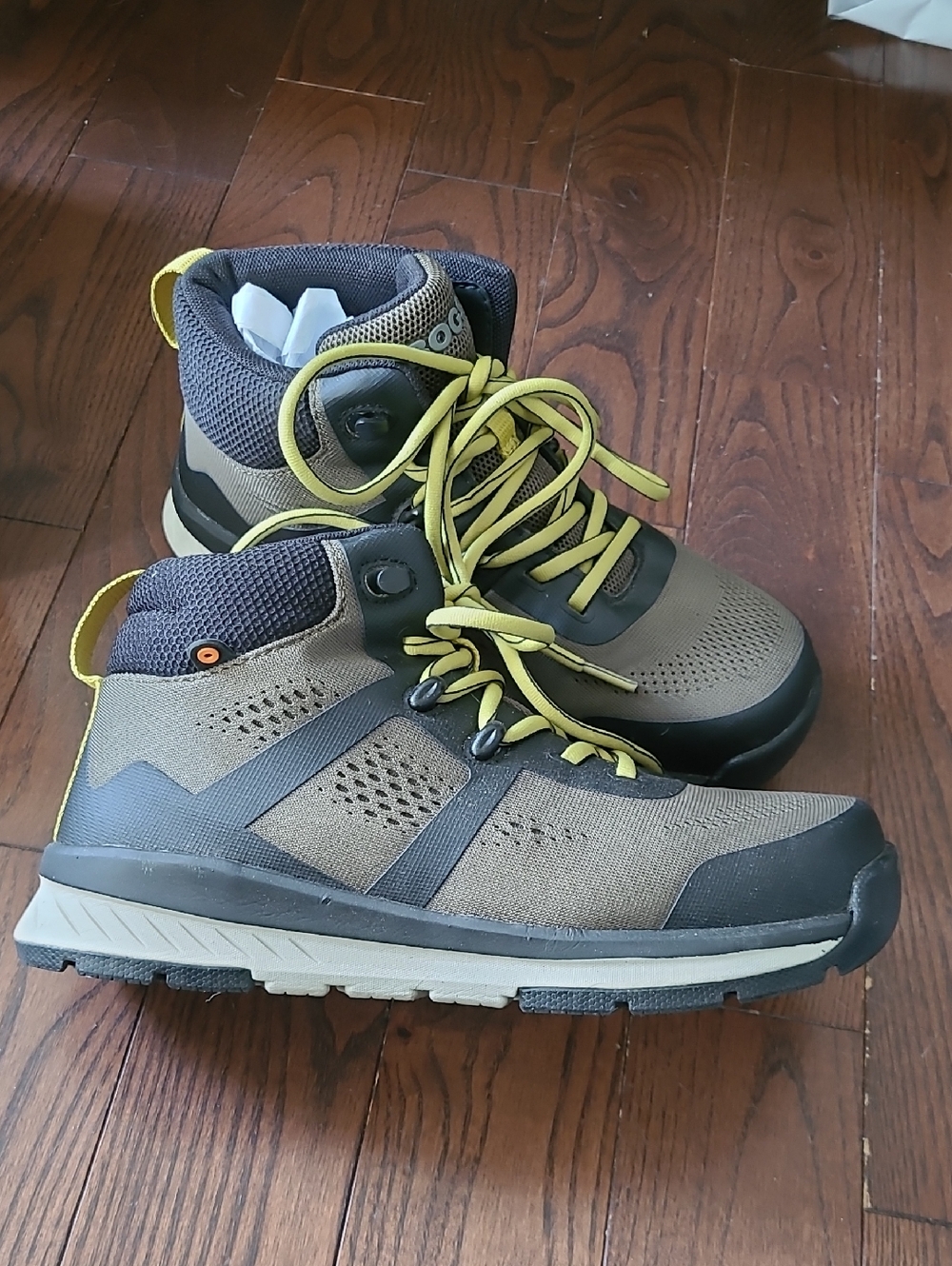 New Bogs Women's Sandstone Knit Mid  Dark Green Comp Toe Size 7.5
